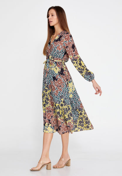 Long Sleeve Midi Crepe Column Regular Casual Dress Unit Price: €24