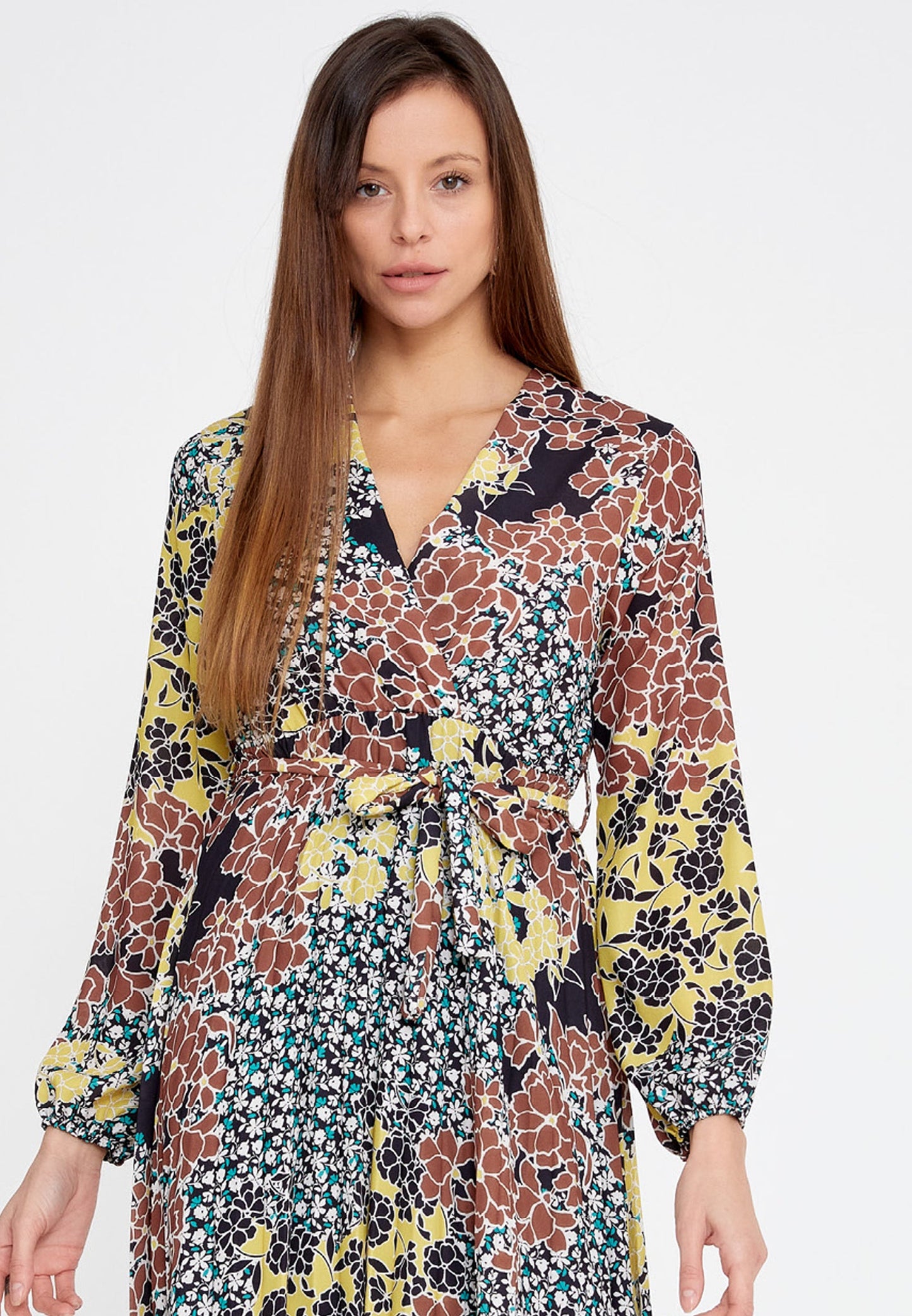 Long Sleeve Midi Crepe Column Regular Casual Dress Unit Price: €24