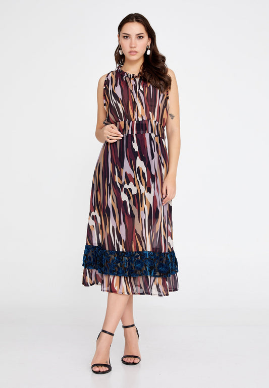 Sleeveless Midi Chiffon Column Regular Casual Dress Unit Price: €27