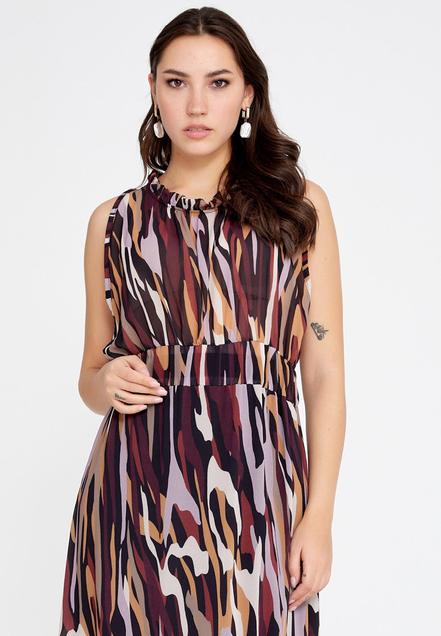 Sleeveless Midi Chiffon Column Regular Casual Dress Unit Price: €27