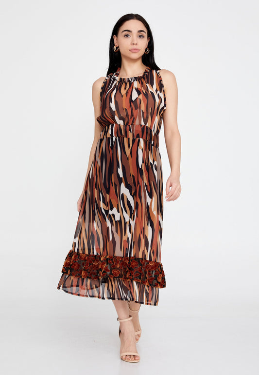 Sleeveless Midi Chiffon Column Regular Casual Dress Unit Price: €27