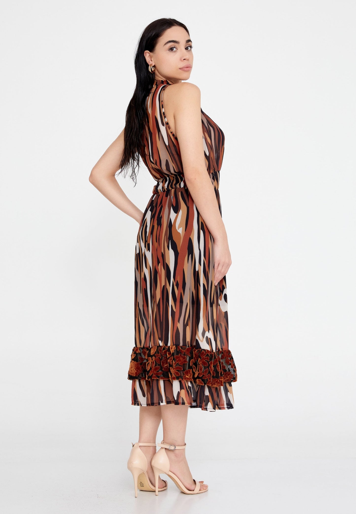 Sleeveless Midi Chiffon Column Regular Casual Dress Unit Price: €27