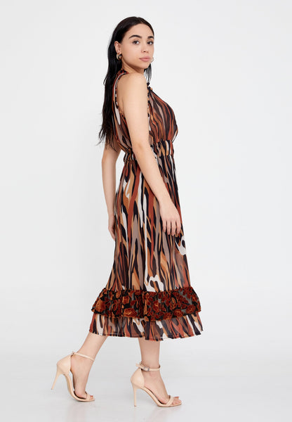 Sleeveless Midi Chiffon Column Regular Casual Dress Unit Price: €27