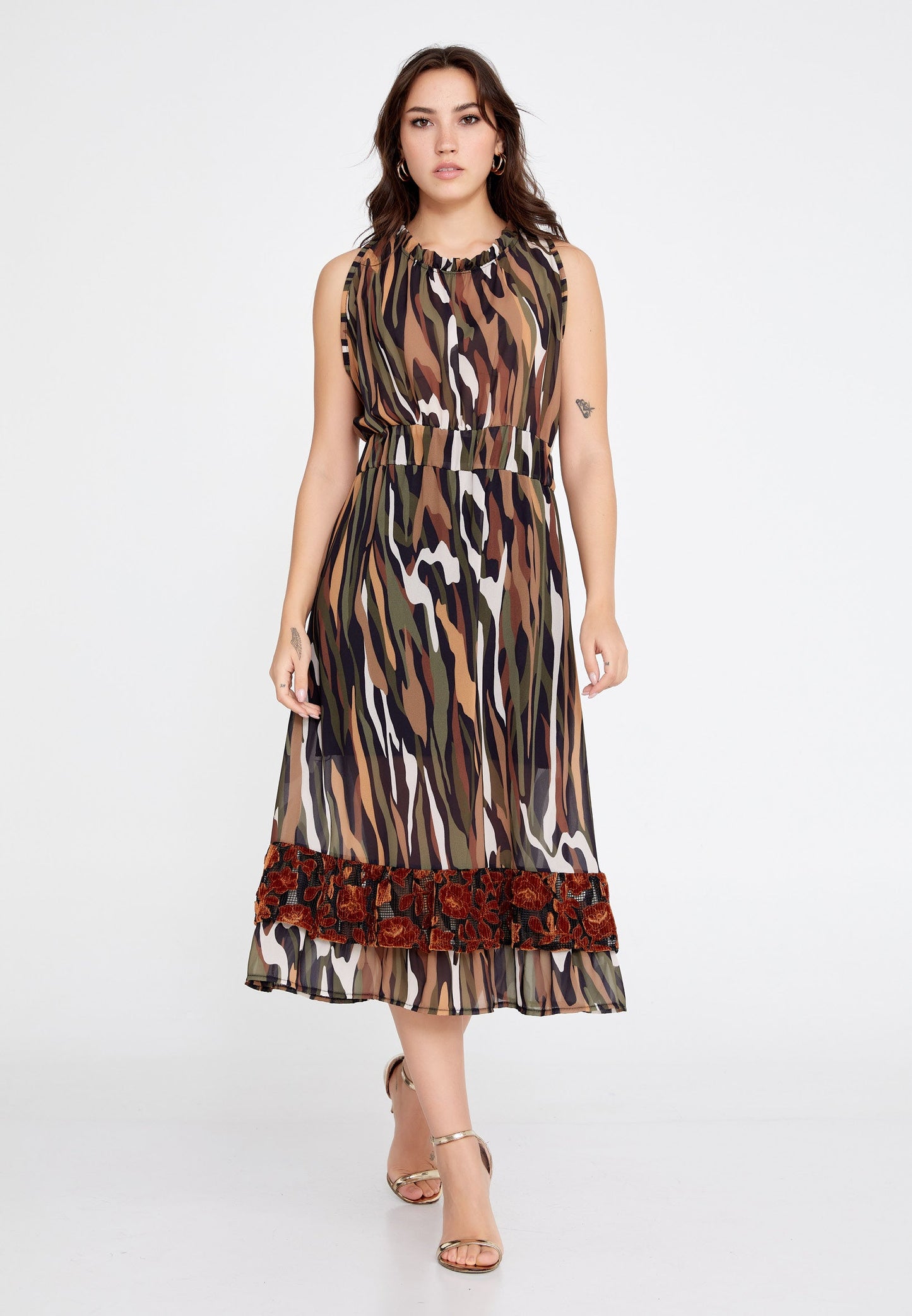 Sleeveless Midi Chiffon Column Regular Casual Dress Unit Price: €27