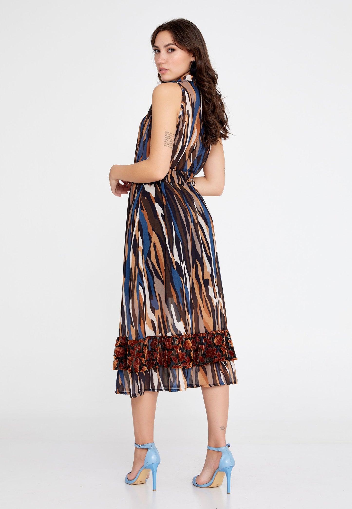 Sleeveless Midi Chiffon Column Regular Casual Dress Unit Price: €27