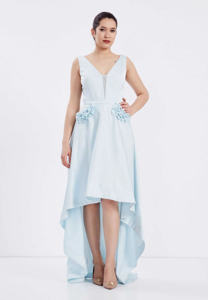 Sleeveless High-Low Crepe A - Line Regular Prom Dress Unit Price: €20