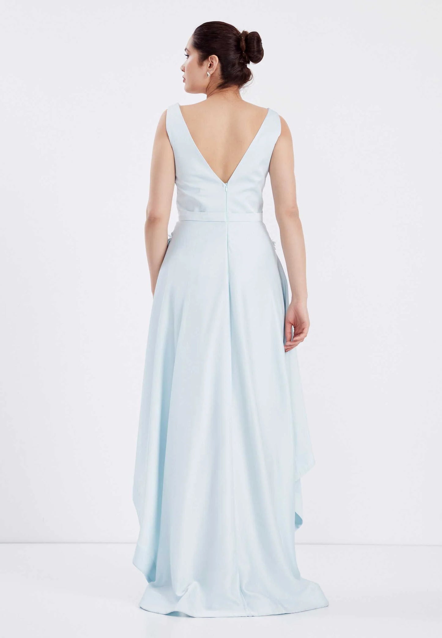 Sleeveless High-Low Crepe A - Line Regular Prom Dress Unit Price: €20