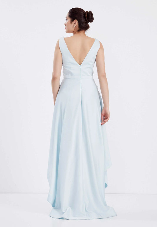 Sleeveless High-Low Crepe A - Line Regular Prom Dress Unit Price: €20