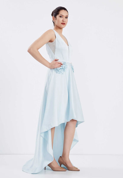Sleeveless High-Low Crepe A - Line Regular Prom Dress Unit Price: €20