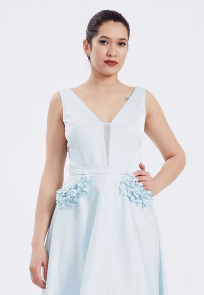Sleeveless High-Low Crepe A - Line Regular Prom Dress Unit Price: €20