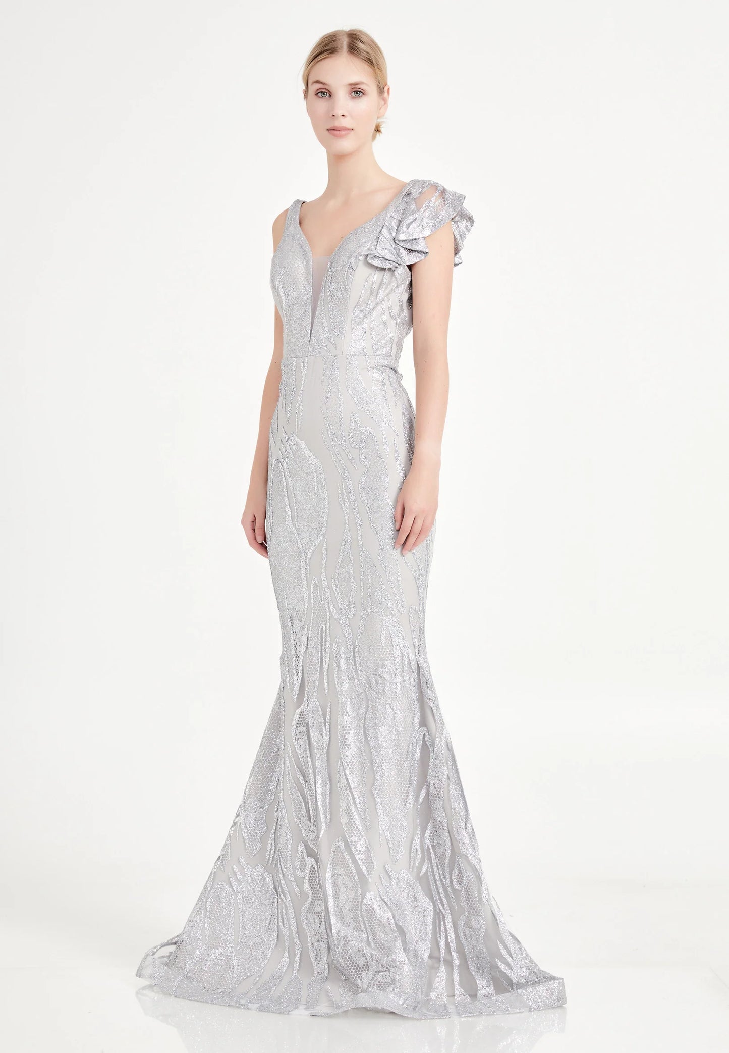 Sleeveless Maxi Tulle Mermaid Regular Wedding Guest Dress Unit Price: €30