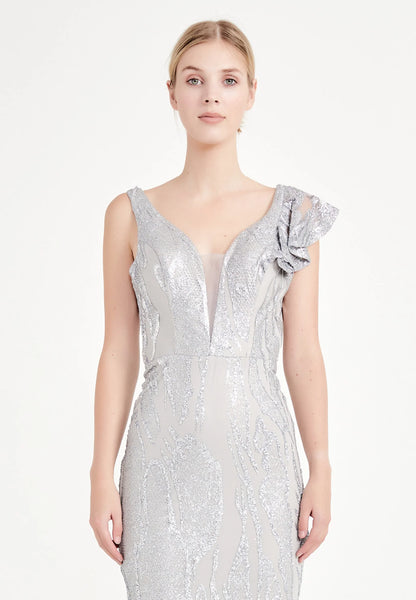 Sleeveless Maxi Tulle Mermaid Regular Wedding Guest Dress Unit Price: €30