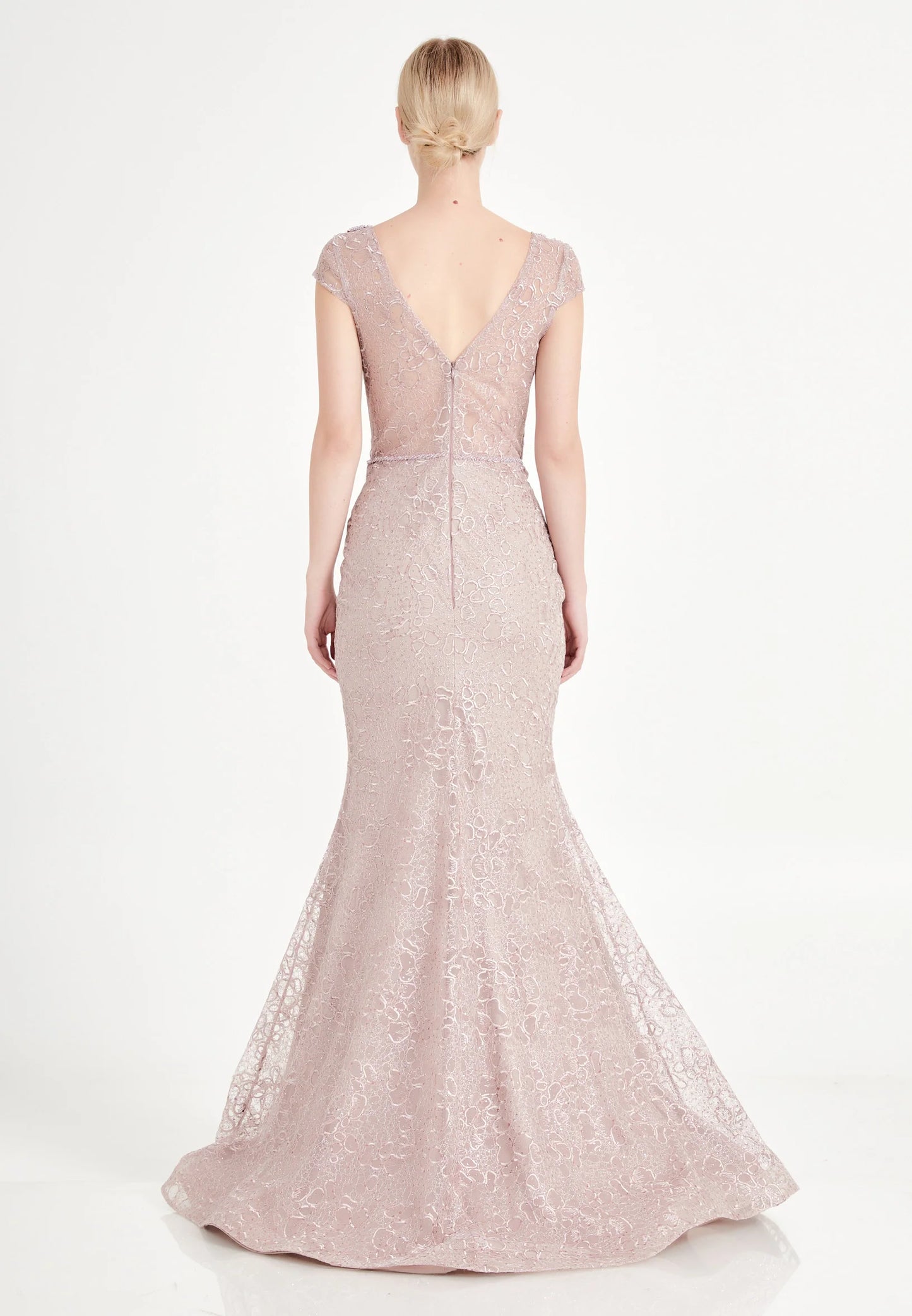 Short Sleeve Maxi Tulle Mermaid Regular Prom Dress Unit Price: €40