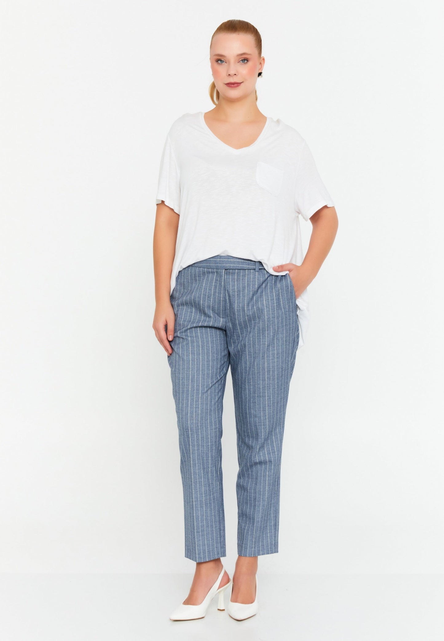 Skinny Fit Plus Size Pants Unit Price: €12