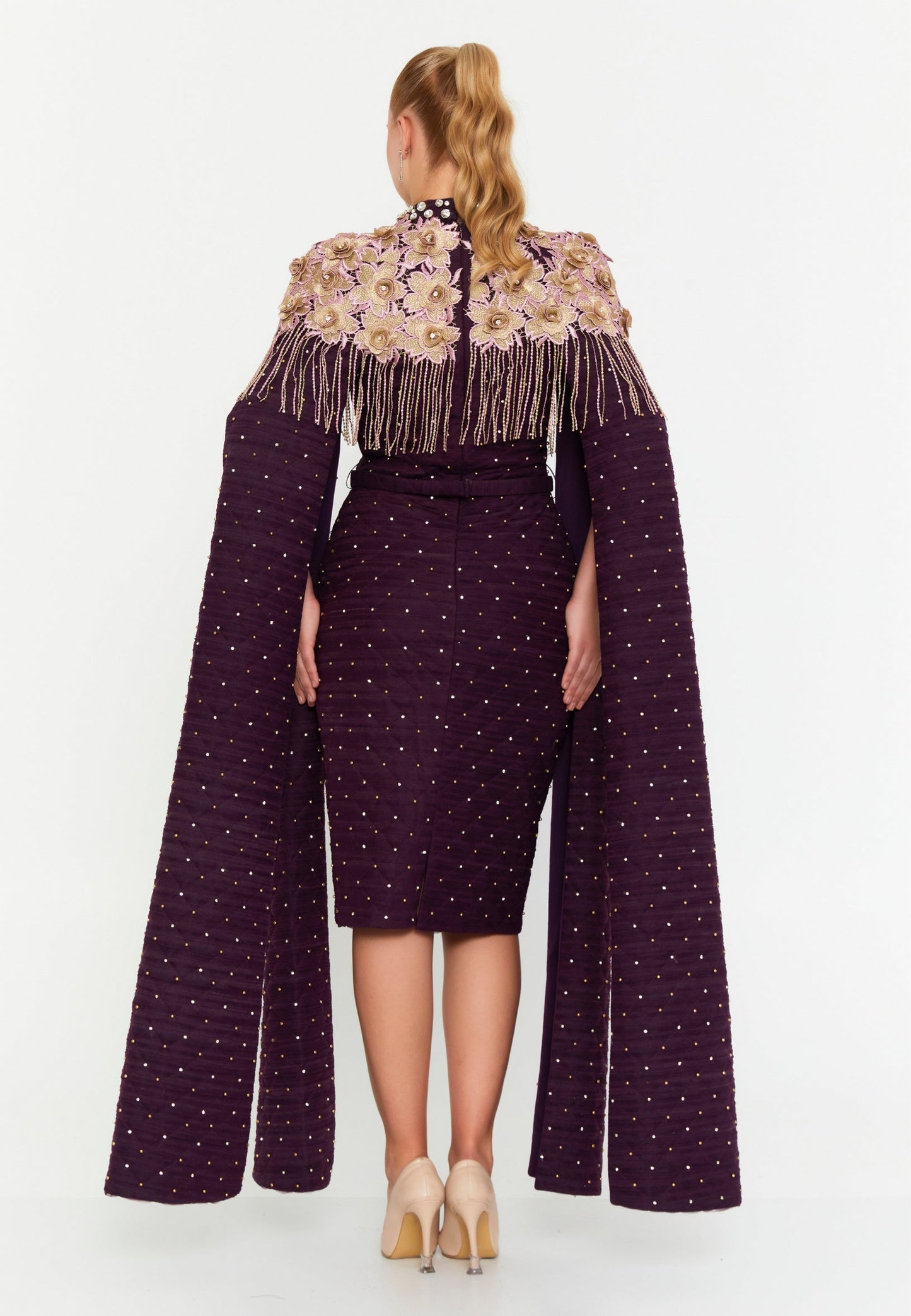 Sleeveless Midi Chiffon Column Plus Size Prom Dress Unit Price: €40