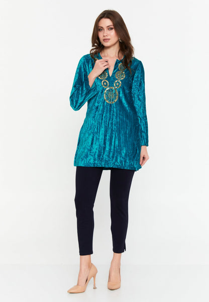 Long Sleeve Patterned Regular Blouse Unit Price: €12