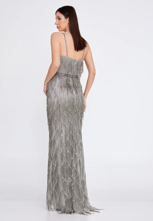 Sleeveless Maxi Sequin Mermaid Regular Prom Dress Unit Price: €165
