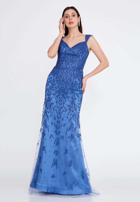 Sleeveless Maxi Tulle Mermaid Regular Wedding Guest Dress Unit Price: €135