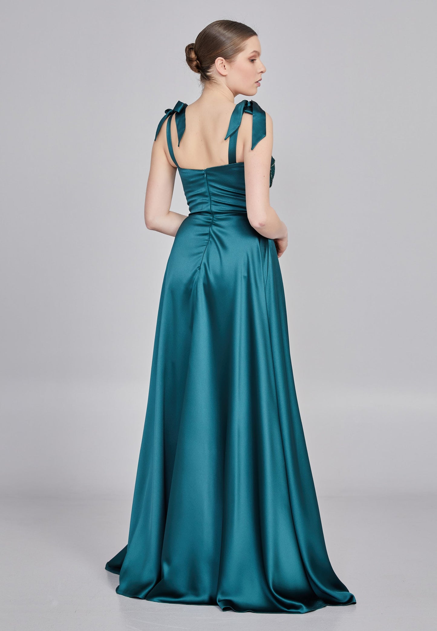 Sleeveless Maxi Satin Column Regular Wedding Guest Dress Unit Price: €48