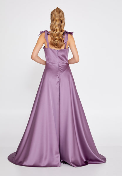 Sleeveless Maxi Satin Column Regular Wedding Guest Dress Unit Price: €48
