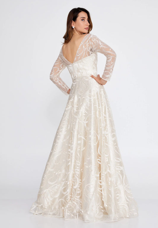 Long Sleeve Maxi Tulle Mermaid Regular Prom Dress Unit Price: €68