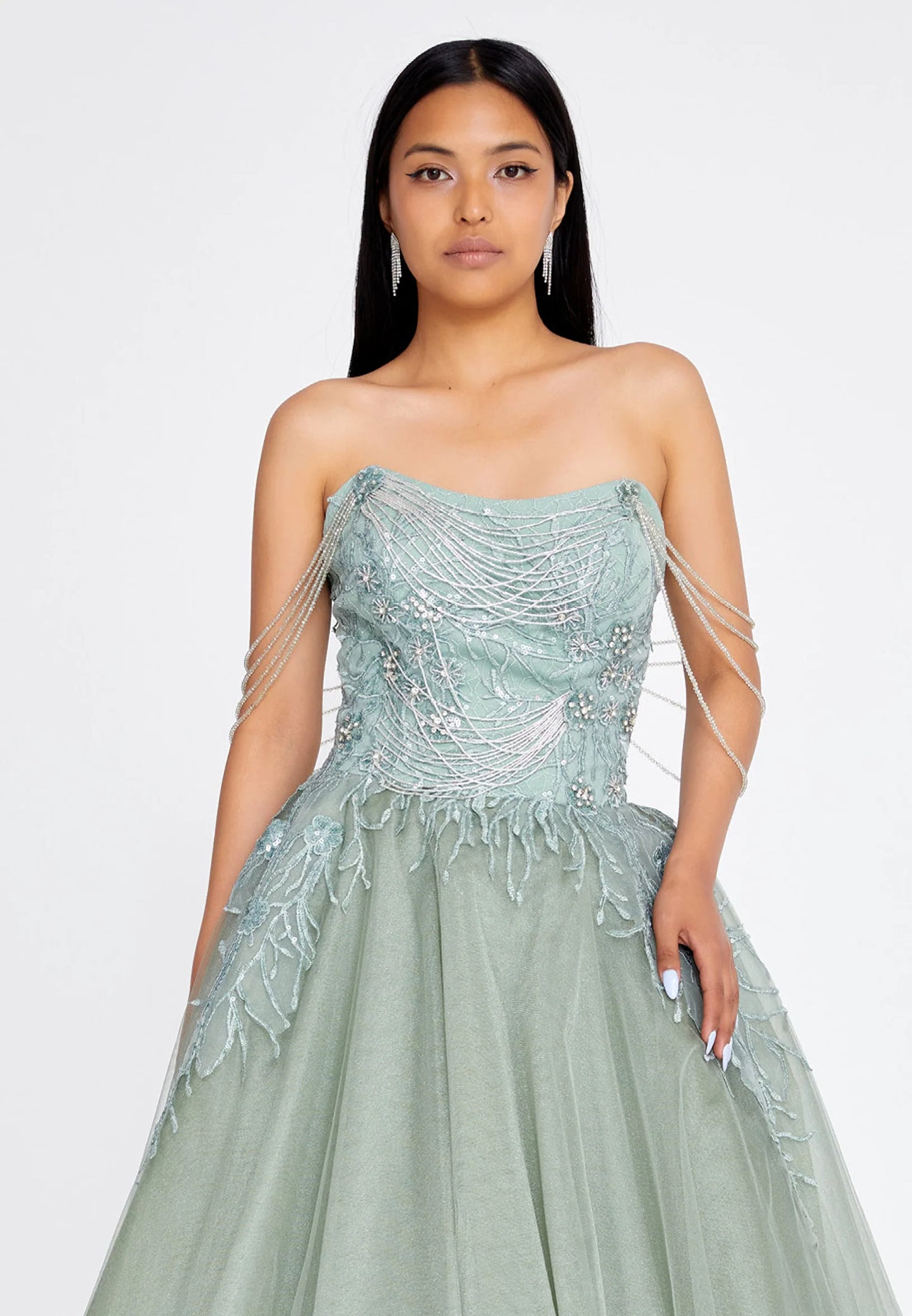Off Shoulder Maxi Tulle A - Line Regular Prom Dress Unit Price: €75.00