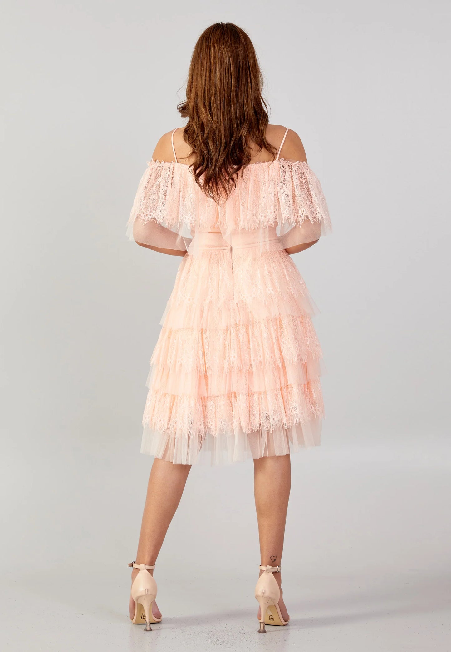 Off Shoulder Mini Tulle Column Regular Cocktail Dress Unit Price: €31