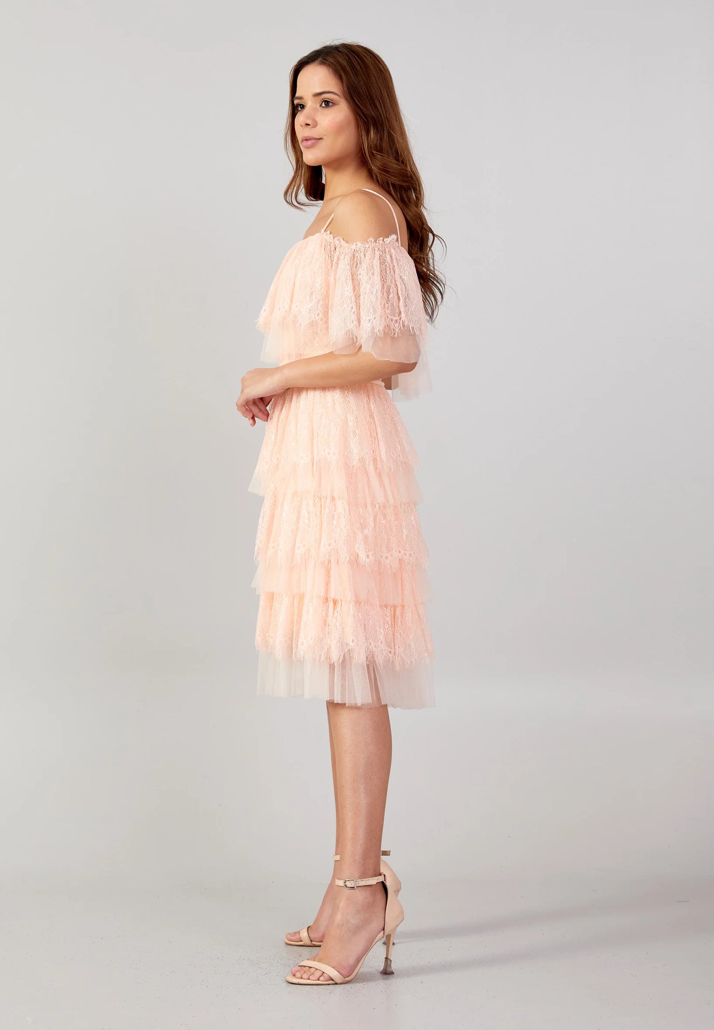 Off Shoulder Mini Tulle Column Regular Cocktail Dress Unit Price: €31