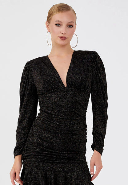 Long Sleeve Mini Lycra Bodycon Regular Evening Dress Unit Price: €25