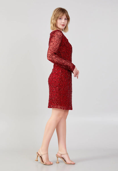 One Shoulder Mini Sequin Column Regular Evening Dress Unit Price: €55