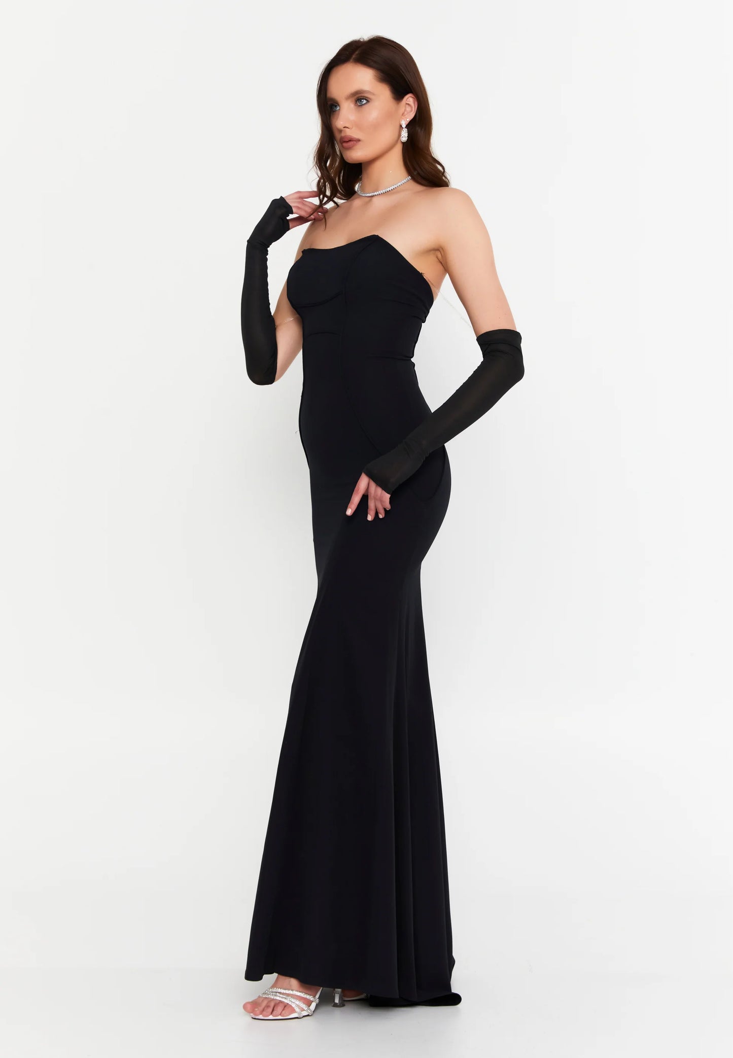 Off Shoulder Maxi Viscose Mermaid Regular Wedding Guest Dress Unit Price: €47