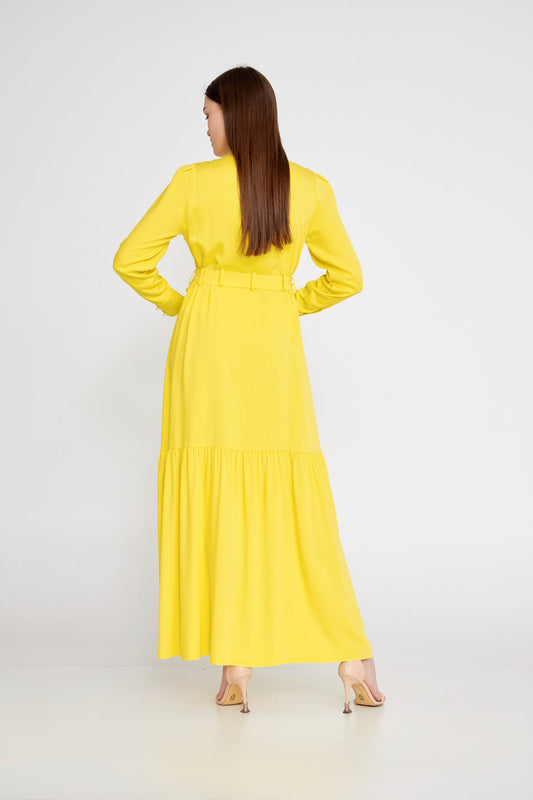 Long Sleeve Maxi Viscose Column Regular Casual Dress Unit Price: €14