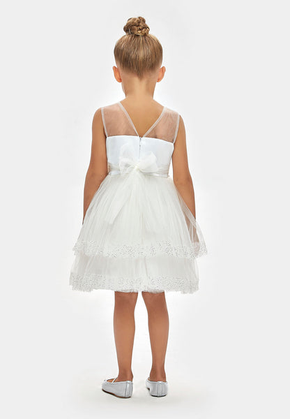 Girl Sleeveless Tulle Solid Color A - Line 1 - 5 Ages Special Occasion Dress Unit Price: €21