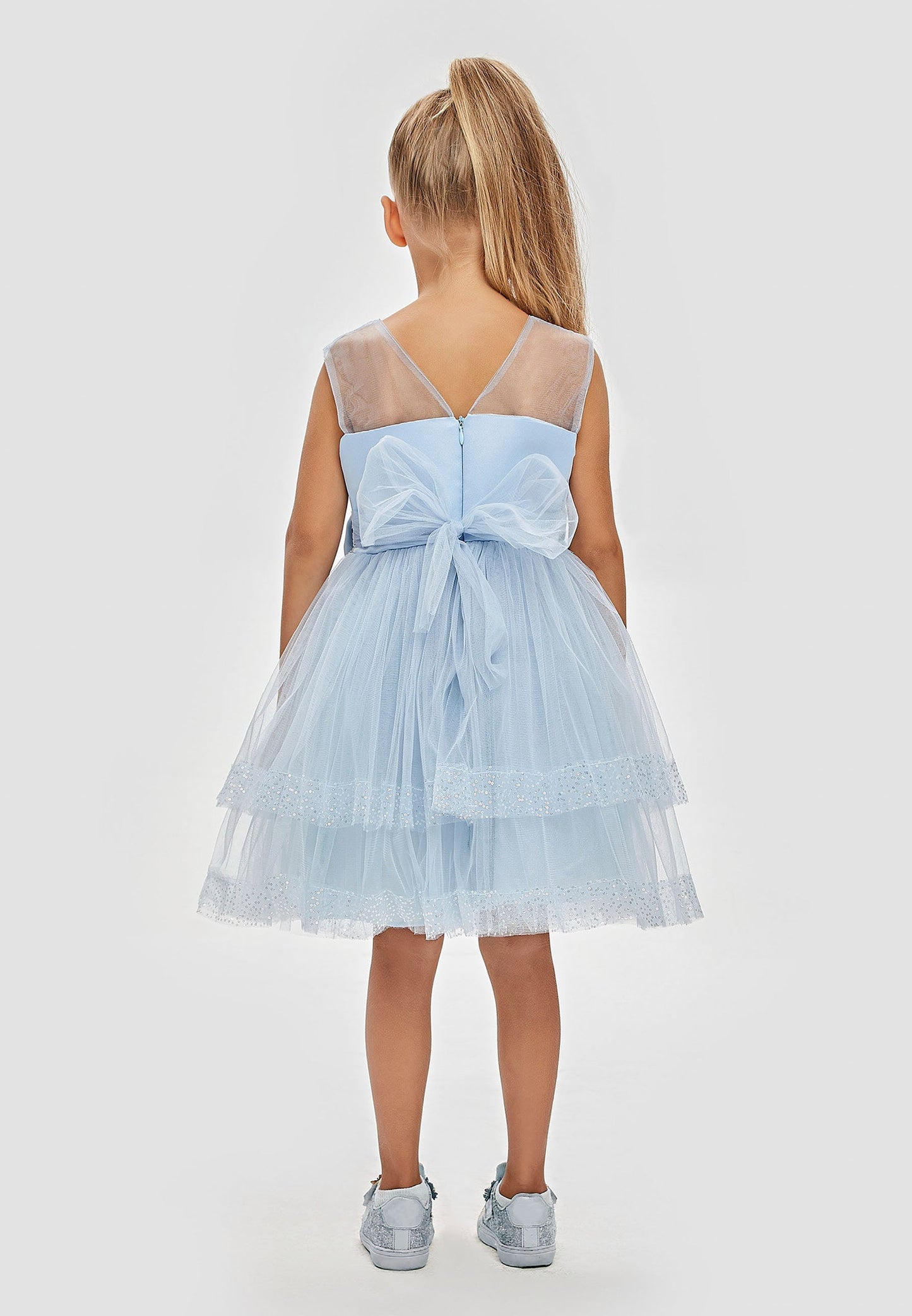 Girl Sleeveless Tulle Solid Color A - Line 1 - 5 Ages Special Occasion Dress Unit Price: €21
