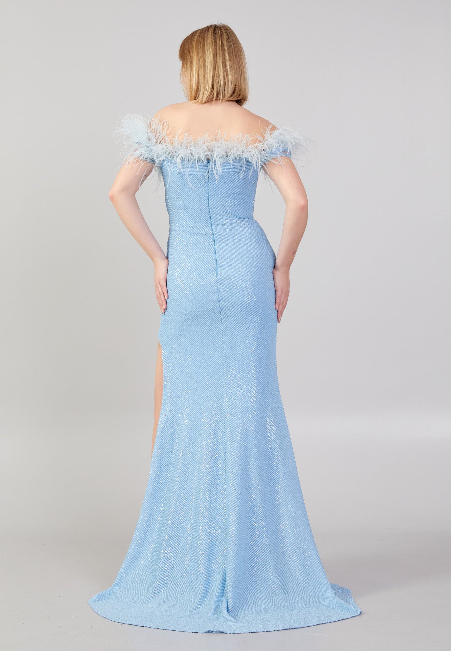 Off Shoulder Maxi Sequin Mermaid Regular Wedding Guest Dress Unit Price: €55