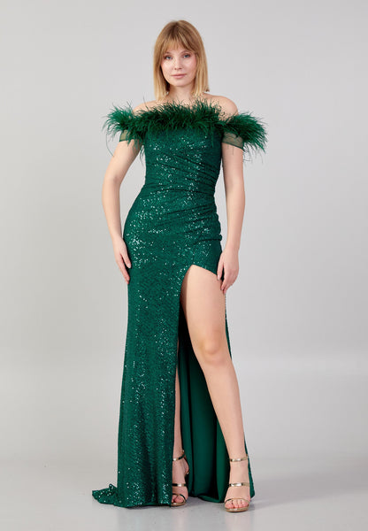 Off Shoulder Maxi Sequin Mermaid Regular Wedding Guest Dress Unit Price: €55