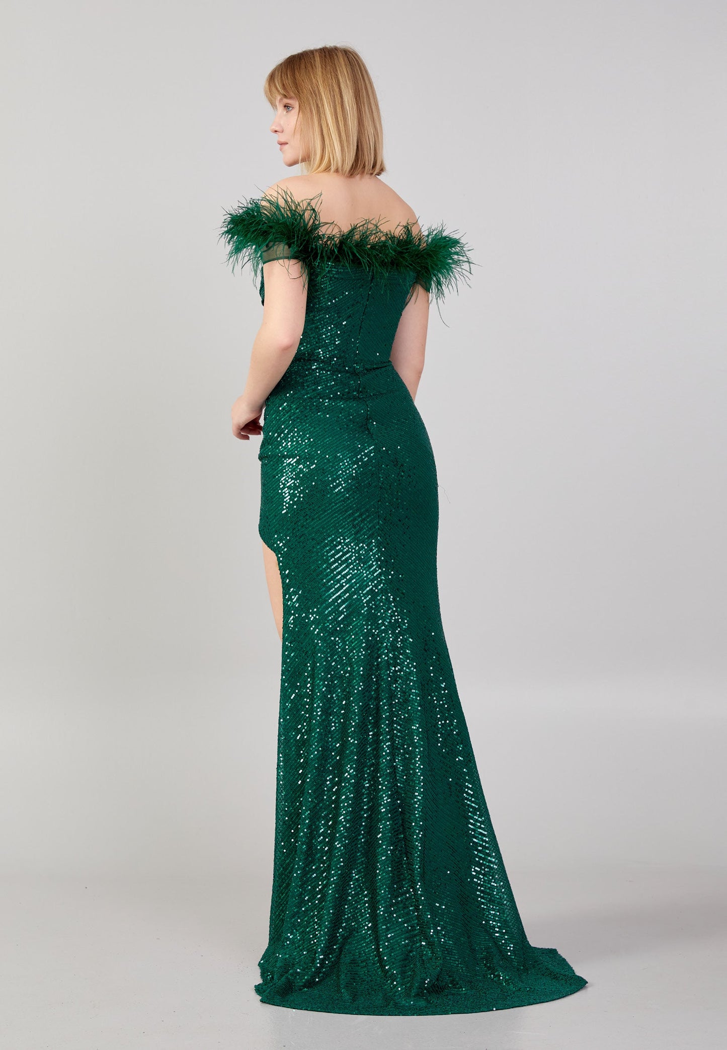 Off Shoulder Maxi Sequin Mermaid Regular Wedding Guest Dress Unit Price: €55