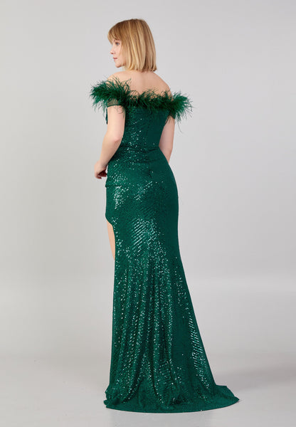 Off Shoulder Maxi Sequin Mermaid Regular Wedding Guest Dress Unit Price: €55