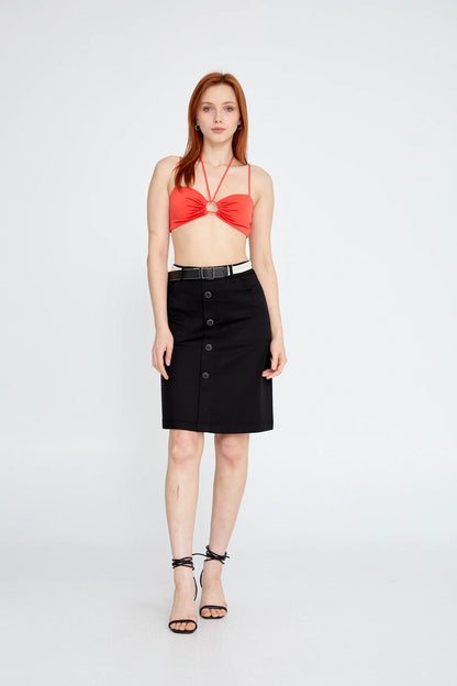 Midi Solid Color Regular Skirt Unit Price: €13