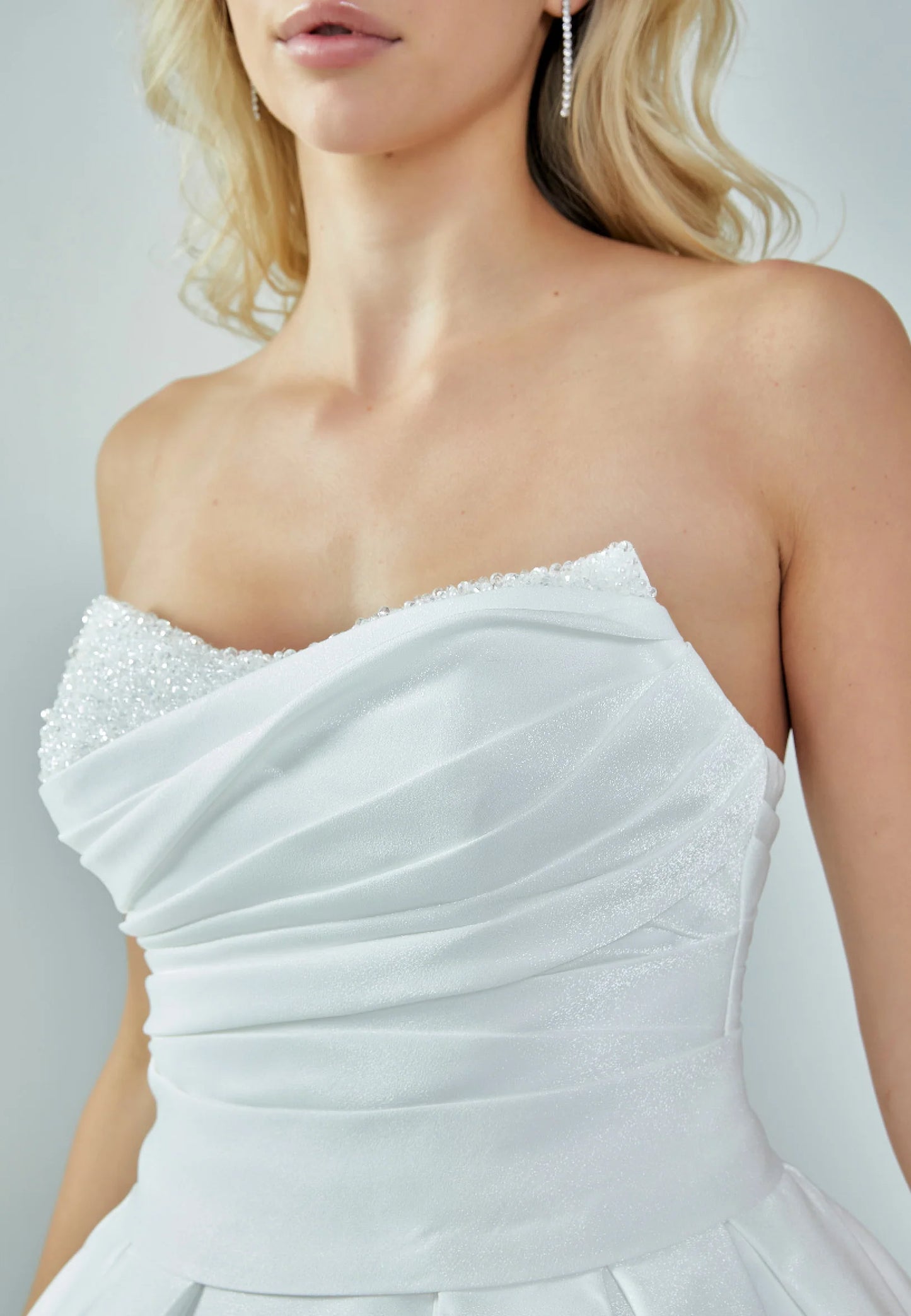 Strapless Maxi Satin Regular Wedding Dress Unit Price: €480