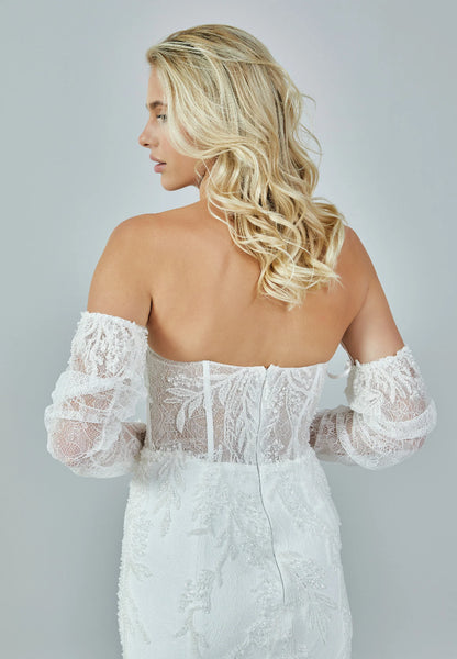 Off Shoulder Maxi Tulle Regular Wedding Dress Unit Price: €480