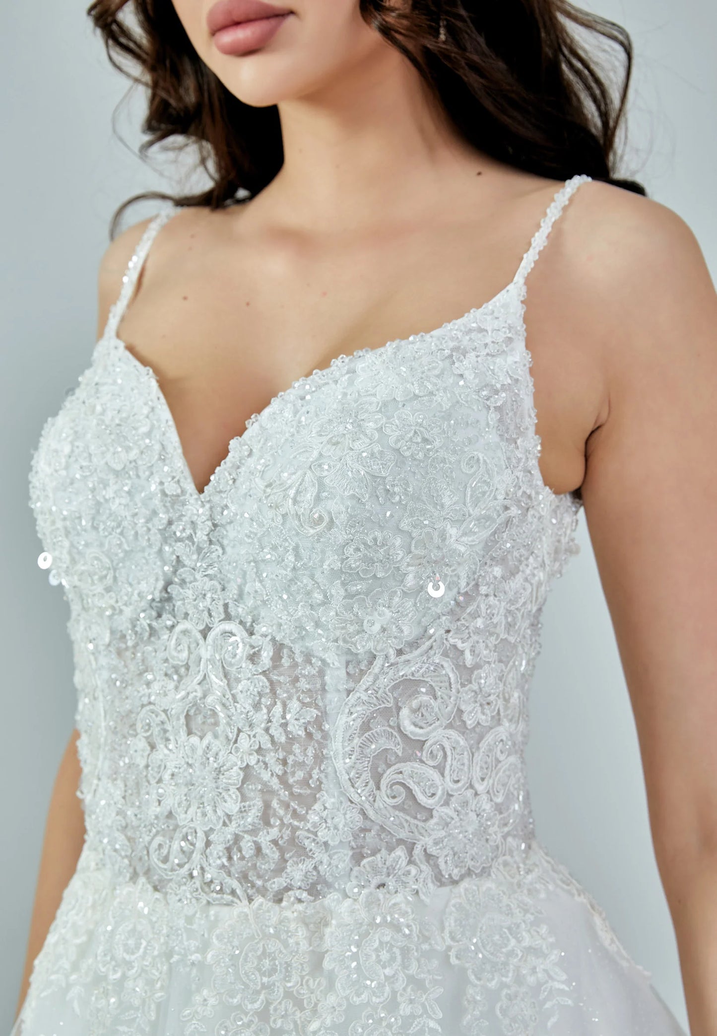 Sleeveless Maxi Tulle Regular Wedding Dress Unit Price: €195