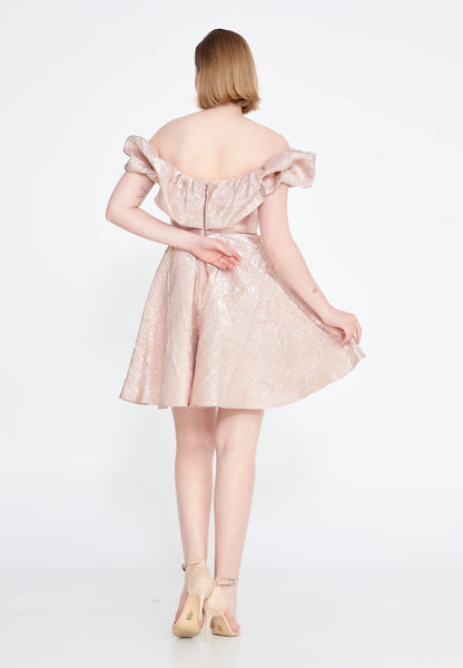 Off Shoulder Mini Polyester A - Line Regular Prom Dress Unit Price: €25