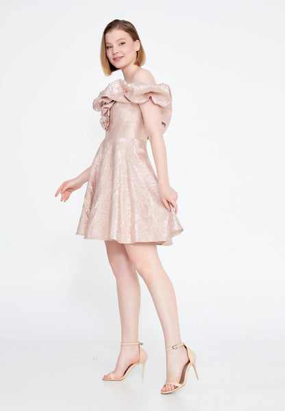 Off Shoulder Mini Polyester A - Line Regular Prom Dress Unit Price: €25