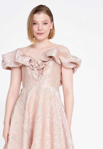 Off Shoulder Mini Polyester A - Line Regular Prom Dress Unit Price: €25