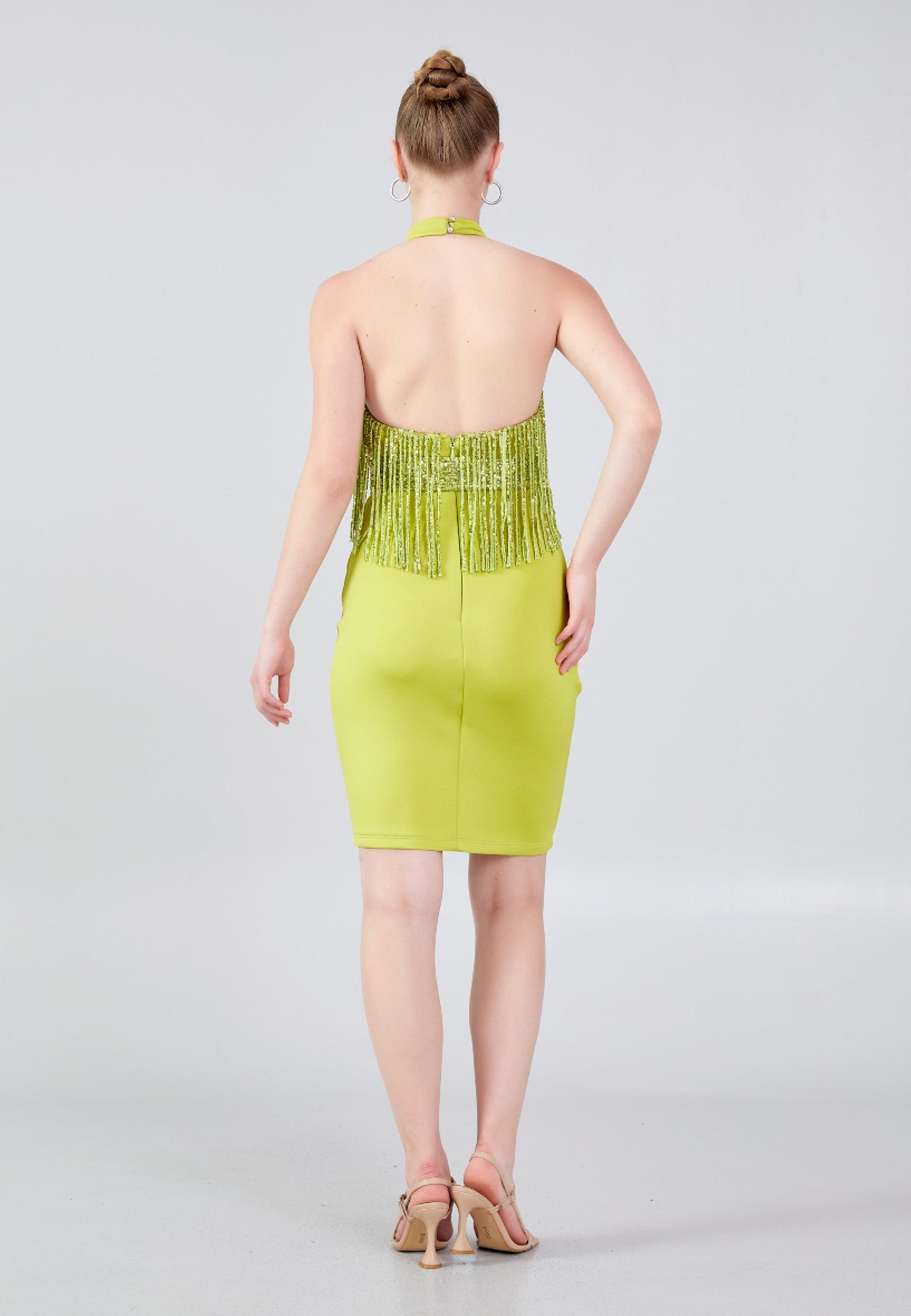 Sleeveless Mini Crepe Column Regular Evening Dress Unit Price: €17