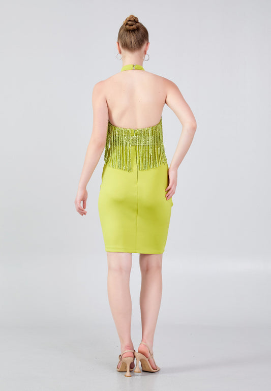 Sleeveless Mini Crepe Column Regular Evening Dress Unit Price: €17