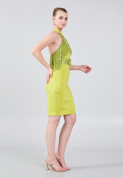 Sleeveless Mini Crepe Column Regular Evening Dress Unit Price: €17