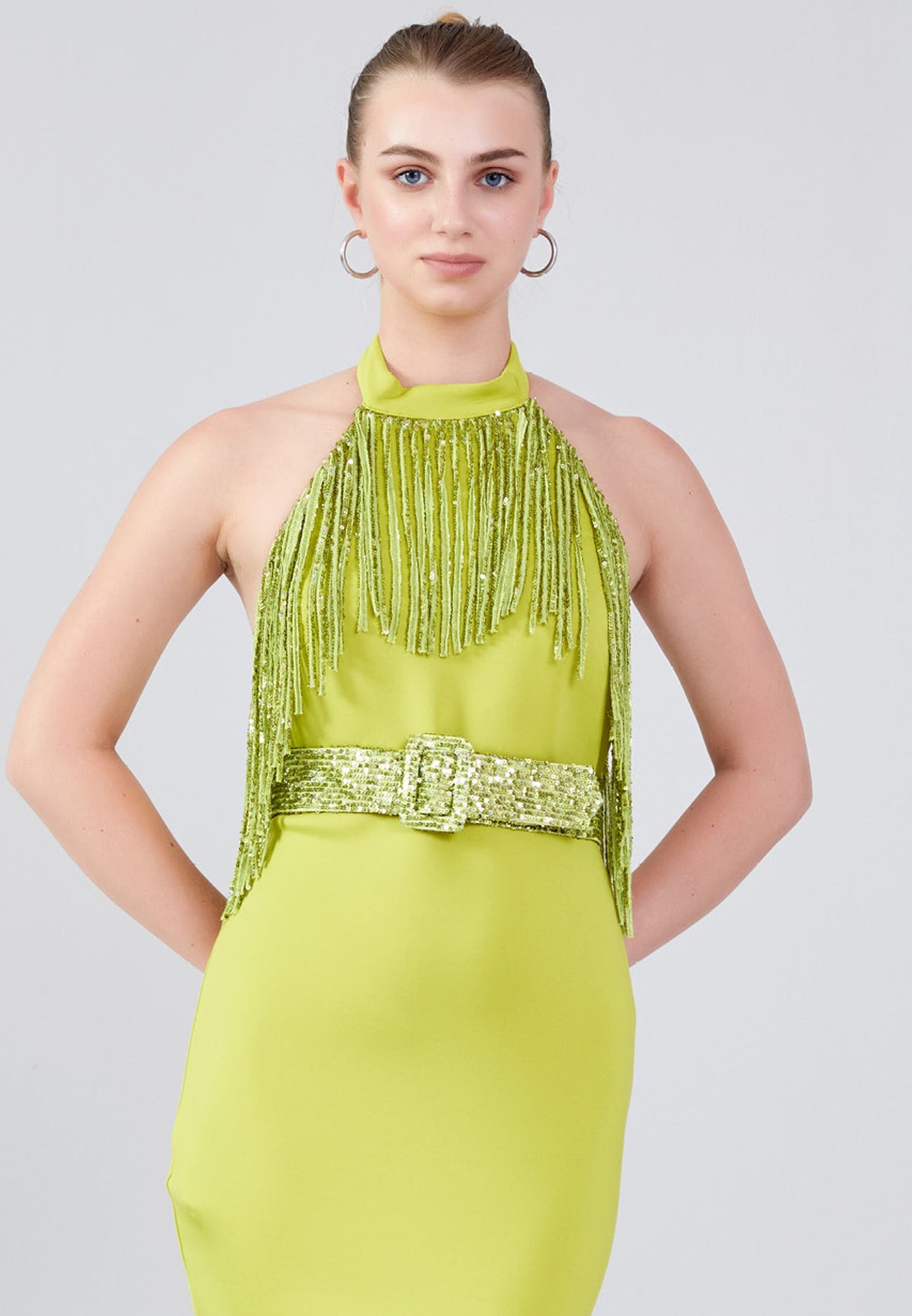 Sleeveless Mini Crepe Column Regular Evening Dress Unit Price: €17