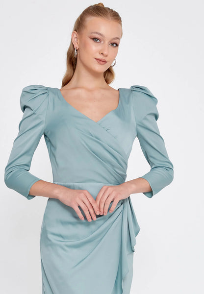 Long Sleeve Mini Viscose Column Regular Evening Dress Unit Price: €28